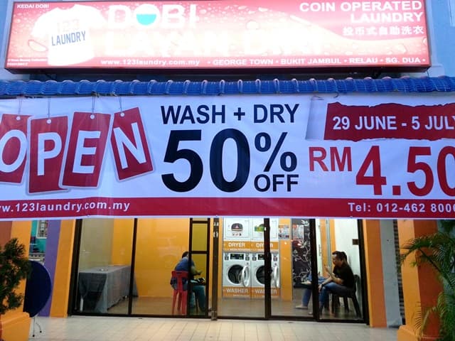 123 Laundry at Lebuh Buckingham